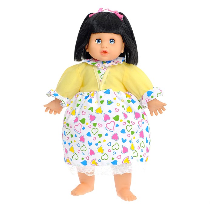 Пупс мягконабивной "Рита" в платье с аксессуарами, звуковые функции, МИКС