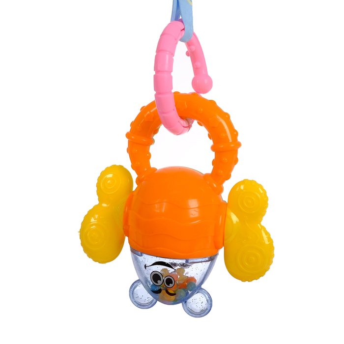 Развивающий коврик с дугами «Панда и друзья», 5 игрушек + безопасное зеркальце