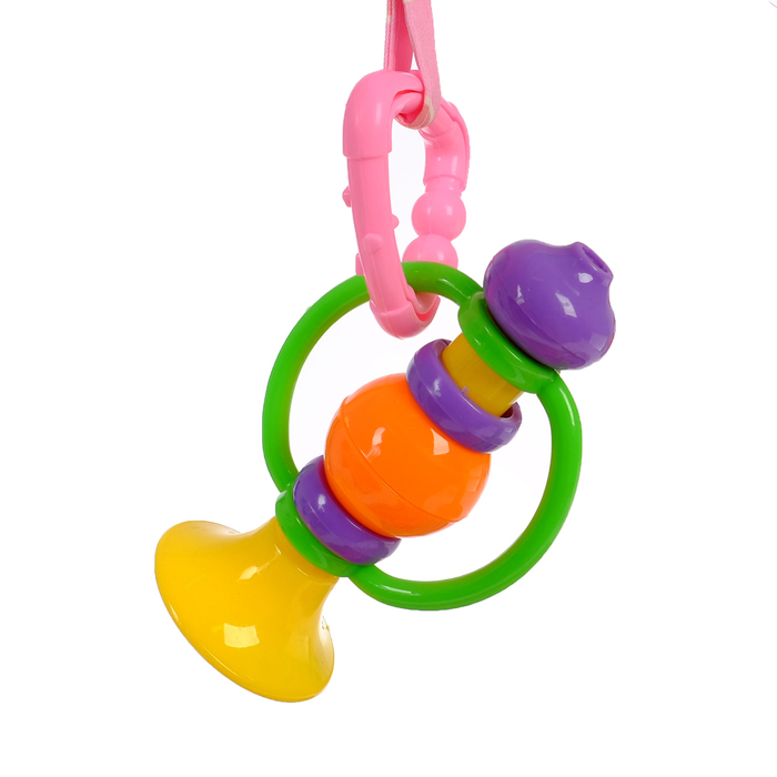 Развивающий коврик с дугами «Панда и друзья», 5 игрушек + безопасное зеркальце