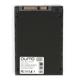 

Накопитель SSD Qumo Novation TLC 3D Q3DT-120GAEN, SATA III, 120 Гб, TLC