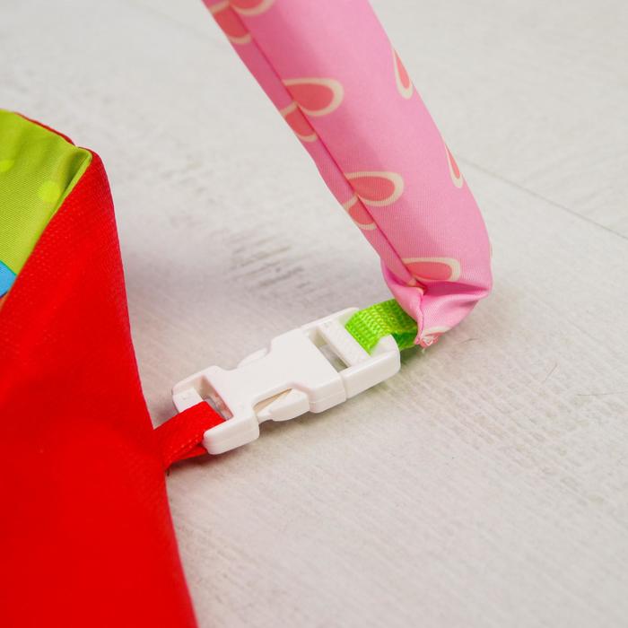 Развивающий коврик с дугами «Весёлые животные», 5 игрушек + безопасное зеркальце