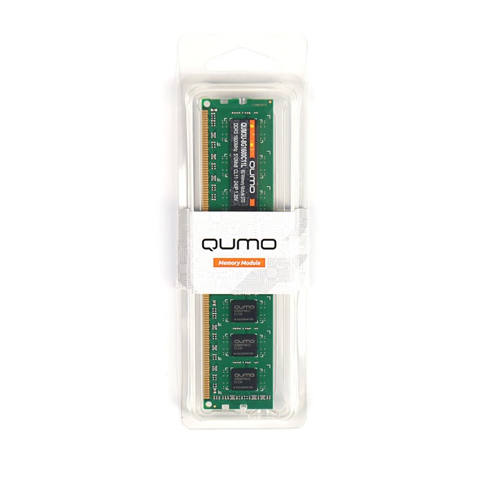 Память Qumo QUM3U-8G1600С11L, 8 Гб, 1600 МГц, DDR3