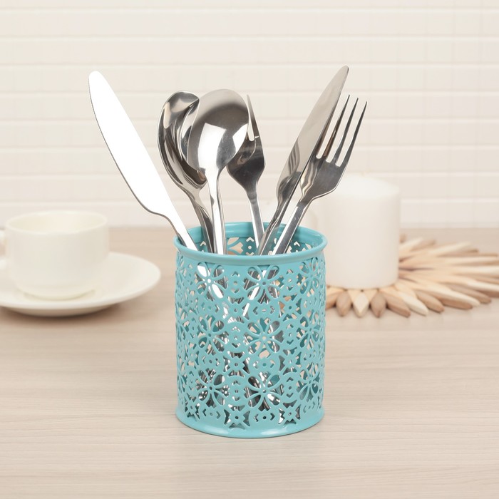Сушилка для столовых приборов 8х8х10 см, цвет МИКС
