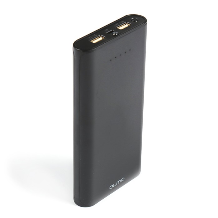 Аккумулятор внешний Qumo PowerAid, 20800 мАч, литий-ионный, 2 USB, черный