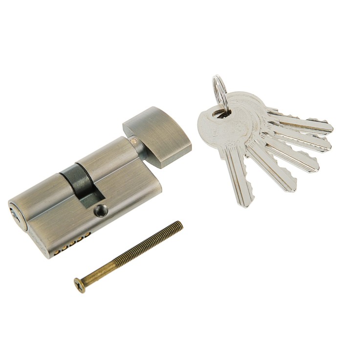 Цилиндровый механизм NW 60 AB, английский ключ- вертушка, цвет бронза