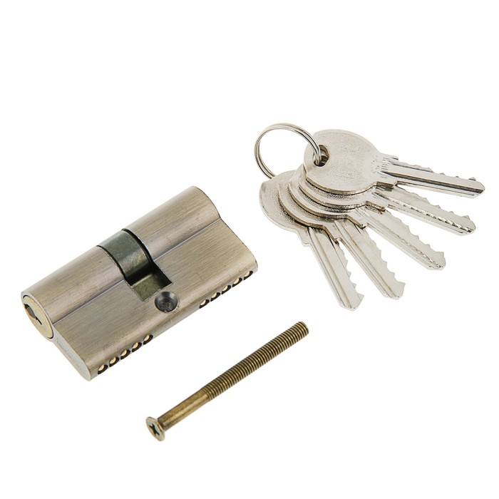 Цилиндровый механизм  N60 AB, английский ключ, цвет  бронза