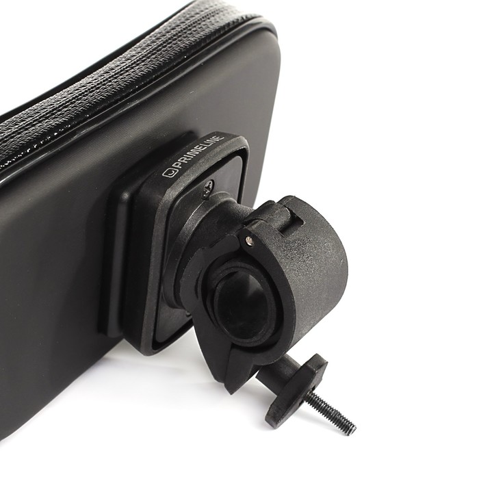 Веломотодержатель для смартфонов Prime Line, 3.8”-4.7”, крепление на руль, черный