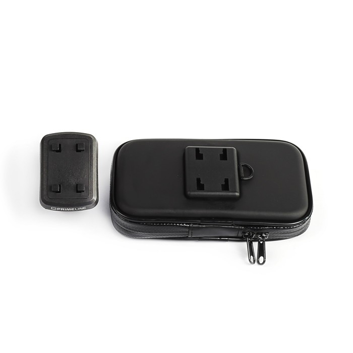 Веломотодержатель для смартфонов Prime Line, 3.8”-4.7”, крепление на руль, черный