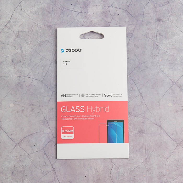 Защитное стекло Deppa Hybrid, для Huawei P10, прозрачное