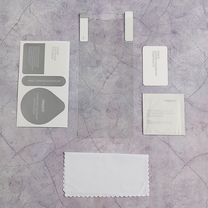 Защитное стекло Deppa Hybrid, для Samsung Galaxy A8+ (2018), прозрачное