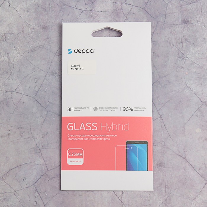 Защитное стекло Deppa Hybrid, для Xiaomi Mi Note 3, прозрачное