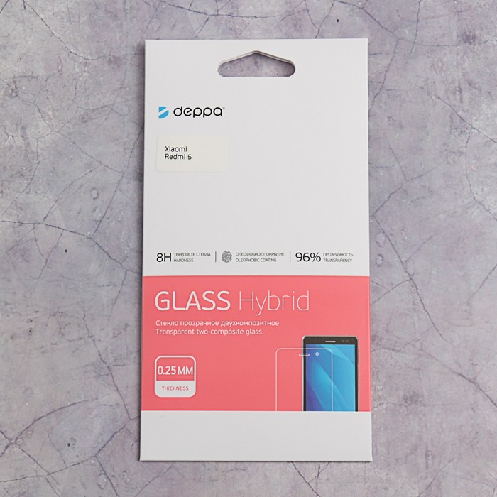 Защитное стекло Deppa Hybrid, для Xiaomi Redmi 5, прозрачное