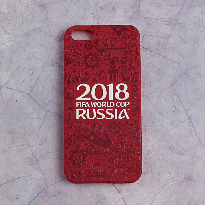 Чехол FIFA WORLD CUP RUSSIAN 2018, iPhone 5/5S/SE, матовое покрытие