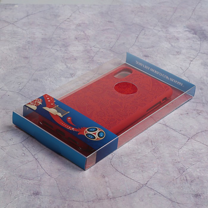 Чехол FIFA WORLD CUP RUSSIAN 2018, iPhone X, soft-touch