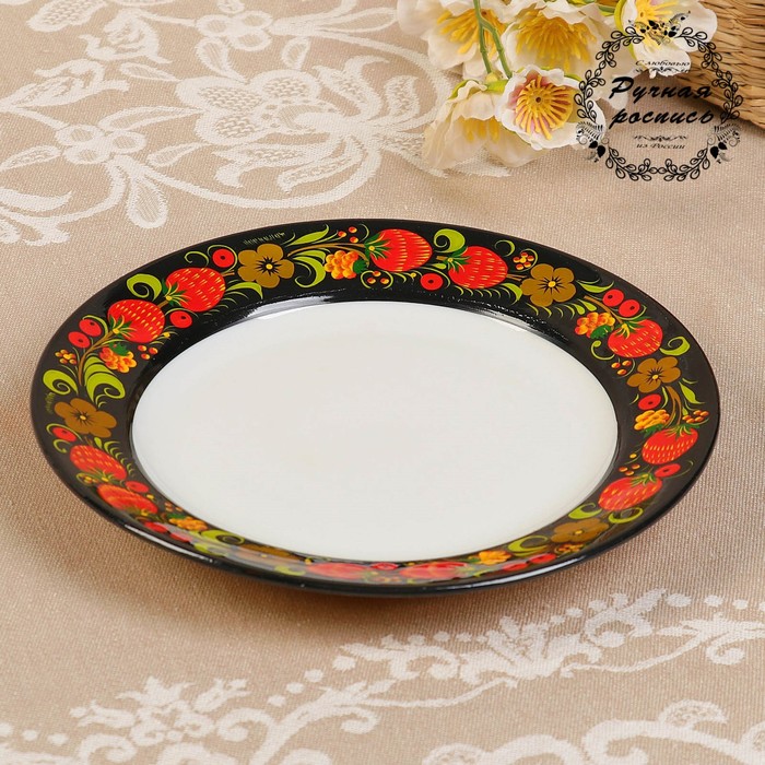 Тарелка "Хохлома.Преимум", D=17.5 см, высшая категория