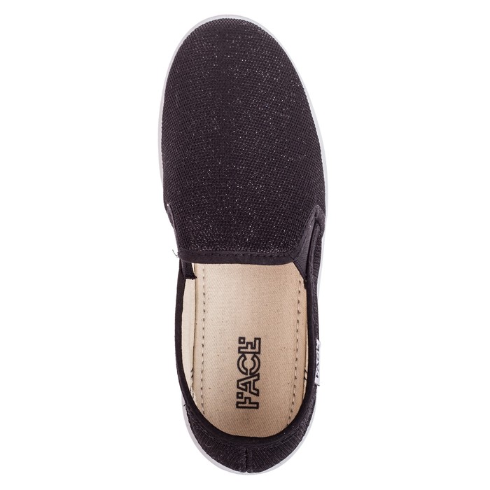 Слипоны женские Face арт. RT-03-01-01, цвет чёрный, размер 40