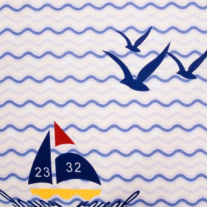 Детское постельное бельё АДЕЛЬ Teen Боцман 145*210, 145*210, 70*70, поплин, хл100% 110 г/м