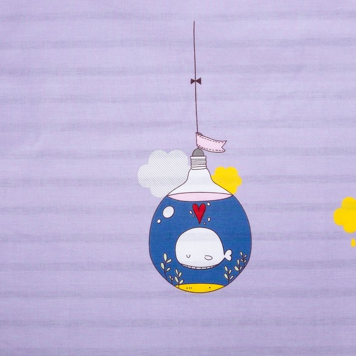 Детское постельное бельё АДЕЛЬ Teen Ванильное небо 145*210, 145*210, 70*70, поплин, хл100% 110 г/м