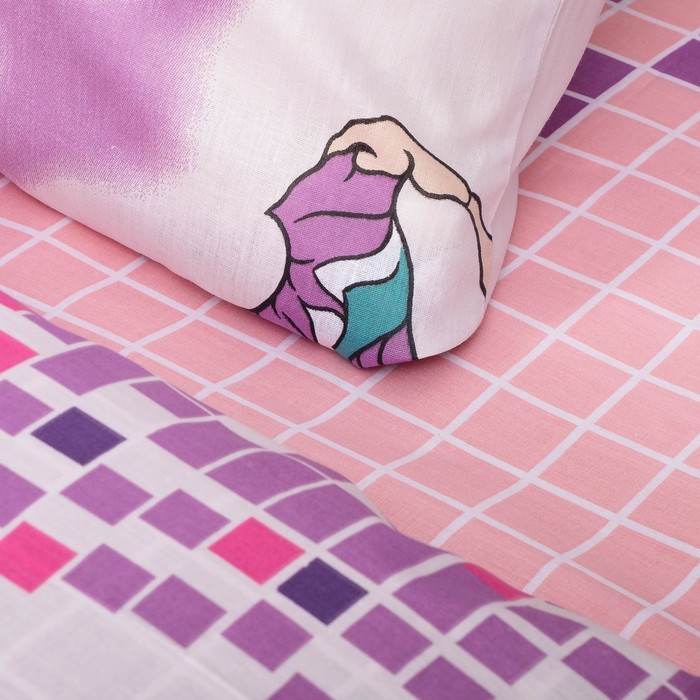 Детское постельное бельё АДЕЛЬ Teen Париж 145*210, 145*210, 70*70, поплин, хл100% 110 г/м