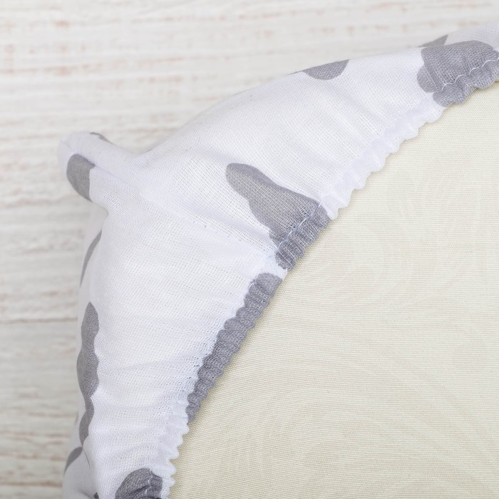 Комплект в кроватку 6 пр. "Лето", цвет жёлтый/серый, бязь, хл100%