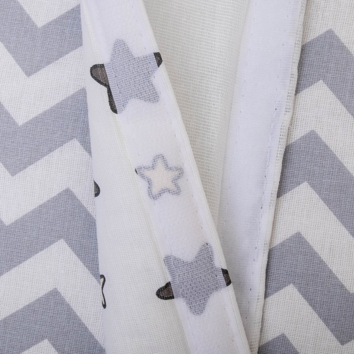 Комплект в кроватку 6 пр. "Лесные друзья", цвет серый, бязь, хл100%