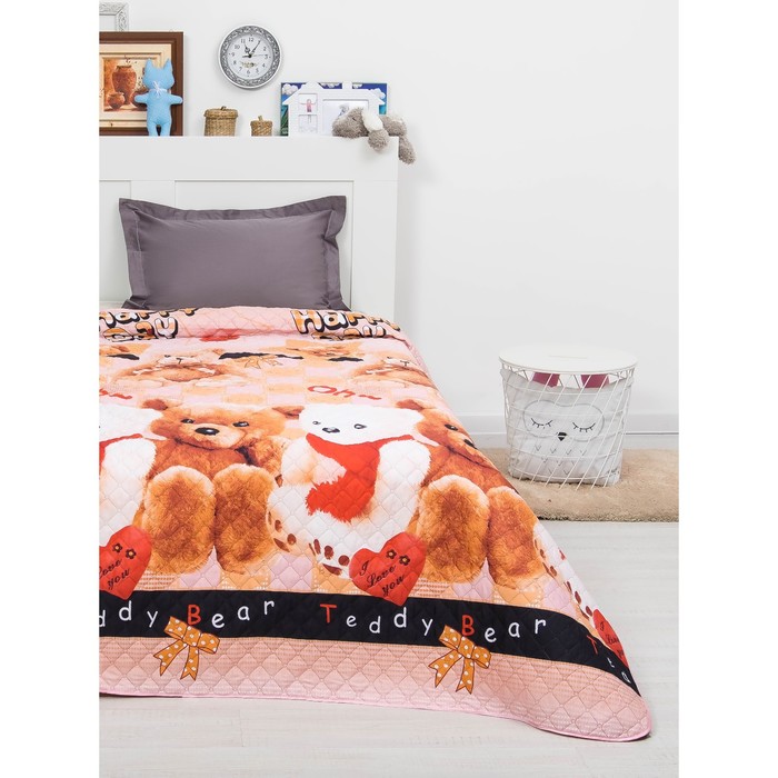 Покрывало АДЕЛЬ "Тедди" ультрастеп 140*200, полисатин 100% п/э