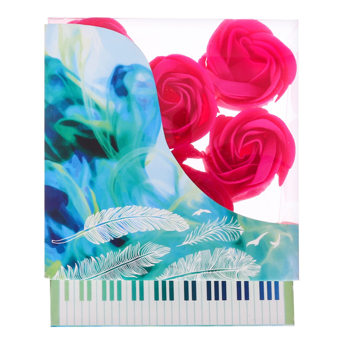 Мыльные лепестки в коробке-рояль "Весенняя мелодия"