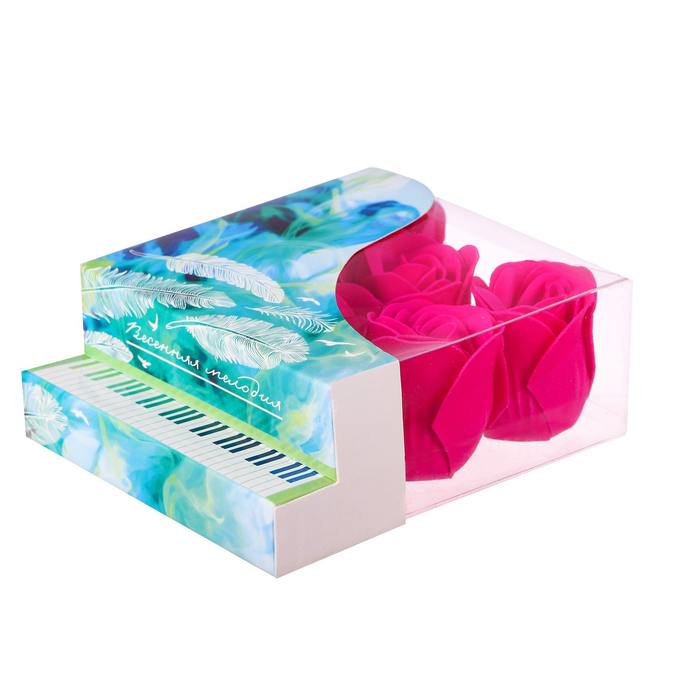 Мыльные лепестки в коробке-рояль "Весенняя мелодия"