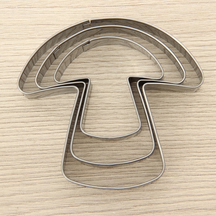 Набор форм для вырезания печенья 7х6,5х1,5 см "Грибочек", 3 шт