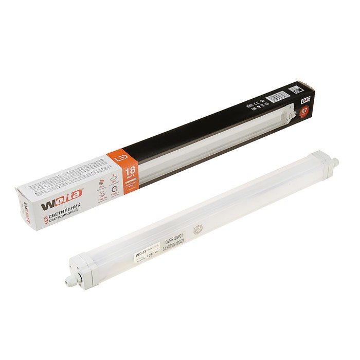 Светильник светодиодный WOLTA, 18 Вт, 4000K, IP65, LWPS18W01