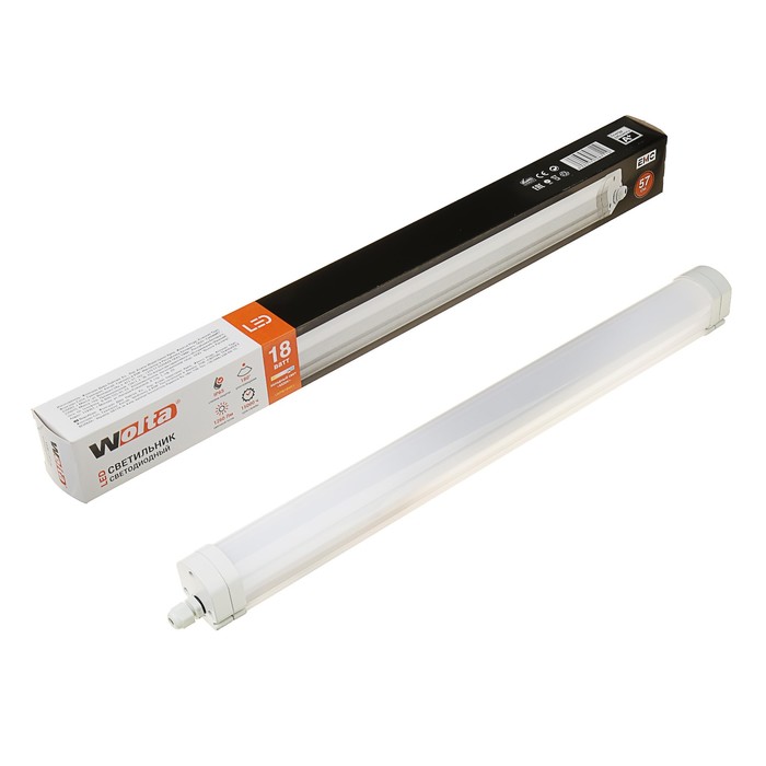 Светильник светодиодный WOLTA, 18 Вт, 6500K, IP65, LWPW18W01