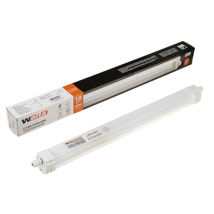 Светильник светодиодный WOLTA, 18 Вт, 6500K, IP65, LWPW18W01