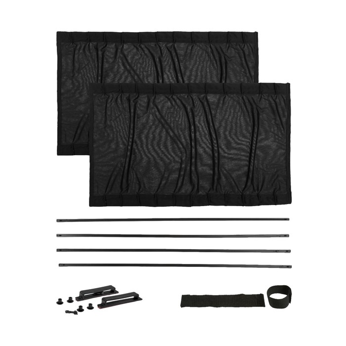 Шторки солнцезащитные раздвижные , 50х37-42 см. комплект 2 шт.