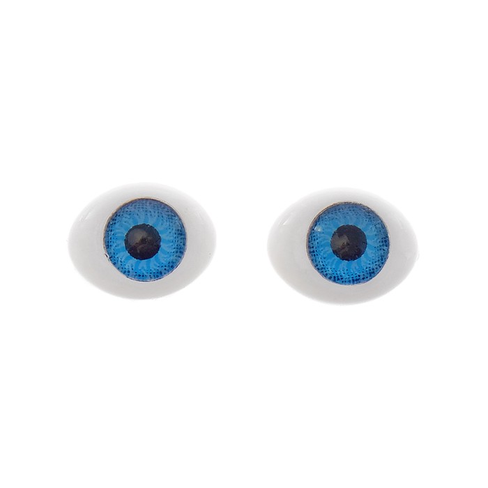 Глаза, набор 50 шт., размер радужки 5 мм, цвет голубой