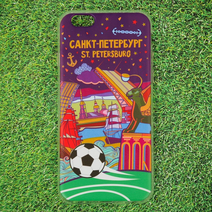 Чехол для iPhone 6 телефона «Санкт-Петербург» (Дворцовый мост), 7 х 14 см
