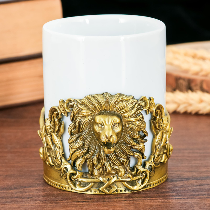 Кружка с металлическим декором "Босс", 200 мл