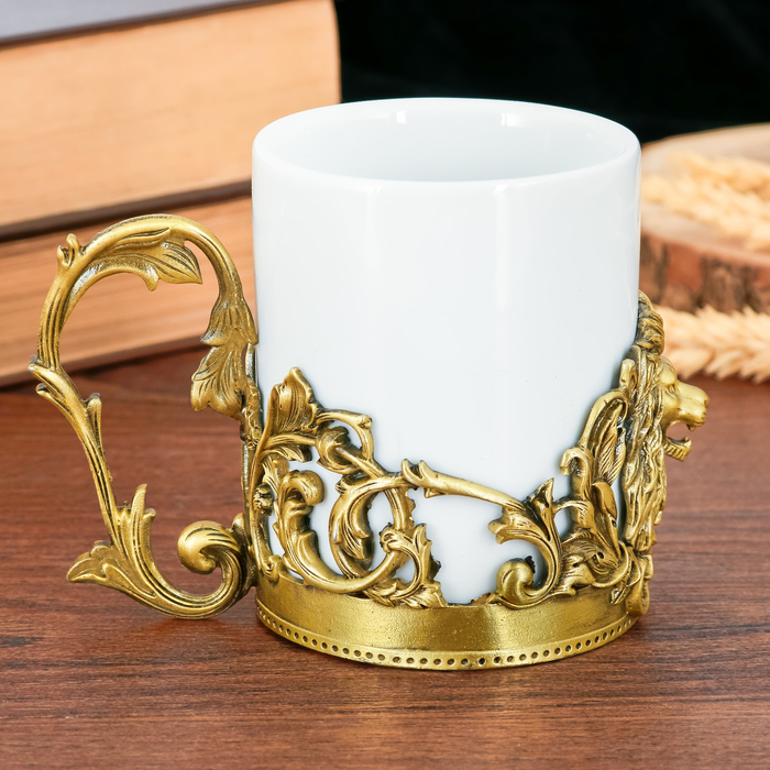 Кружка с металлическим декором "Босс", 200 мл