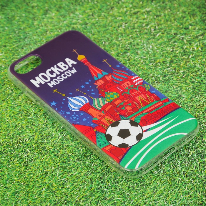 Чехол для iPhone 7 телефона «Москва» (Храм Василия Блаженного), 7 х 14 см