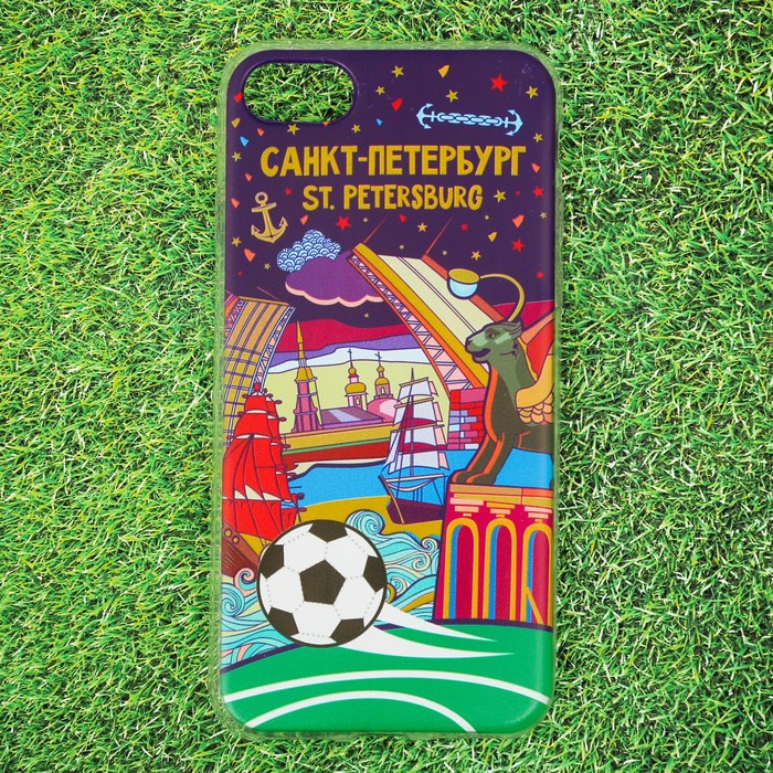 Чехол для iPhone 7 телефона «Санкт-Петербург» (Дворцовый мост), 7 х 14 см