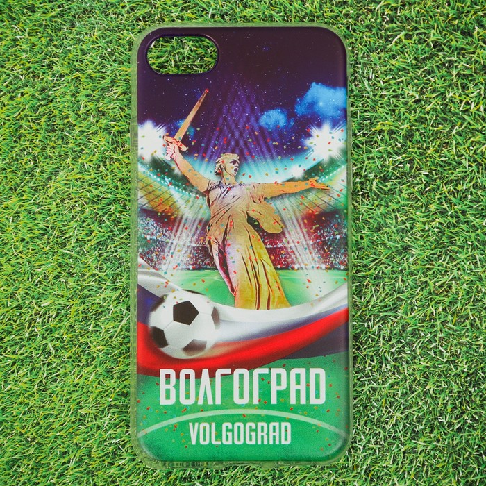 Чехол для iPhone 7 телефона "Волгоград" (Родина-мать), 7 х 14 см