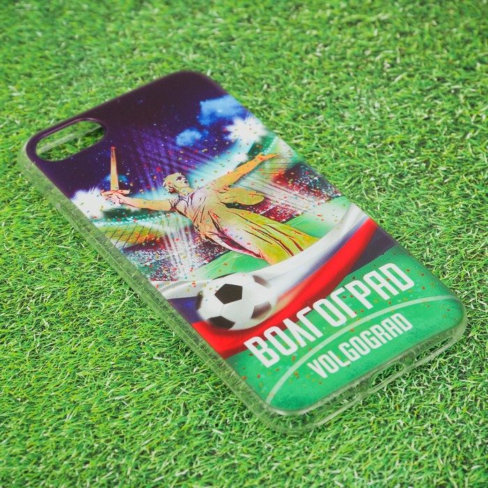 Чехол для iPhone 7 телефона "Волгоград" (Родина-мать), 7 х 14 см