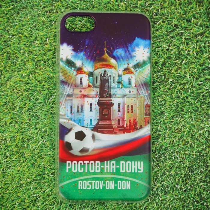 Чехол для iPhone 7 телефона «Ростов-на-Дону» (Собор Пресвятой Богородицы), 7 х 14 см