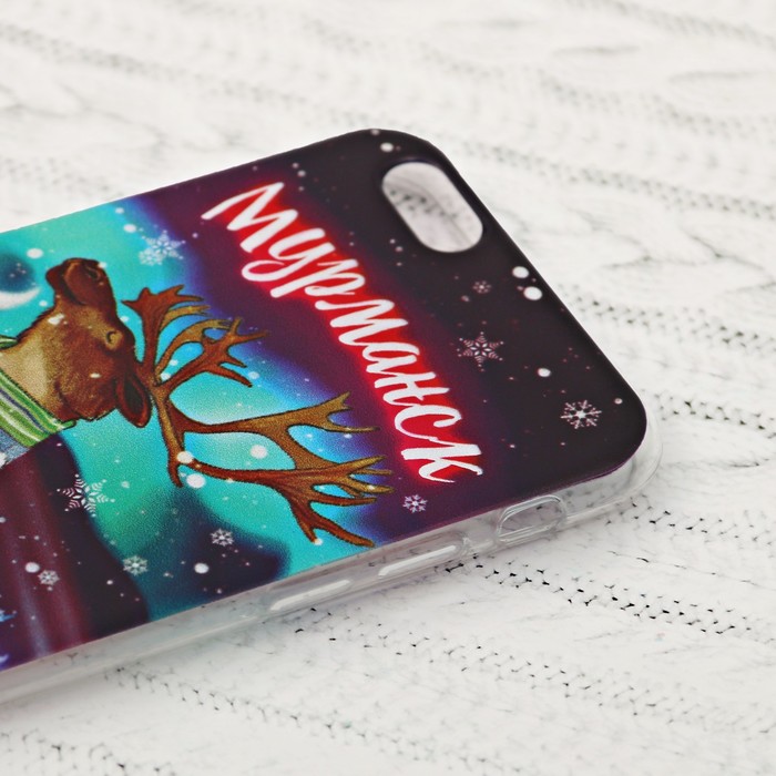 Чехол для iPhone 6 телефона «Мурманск» (олень), 7 х 14 см