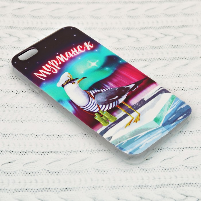 Чехол для iPhone 6 телефона «Мурманск» (чайка), 7 х 14 см
