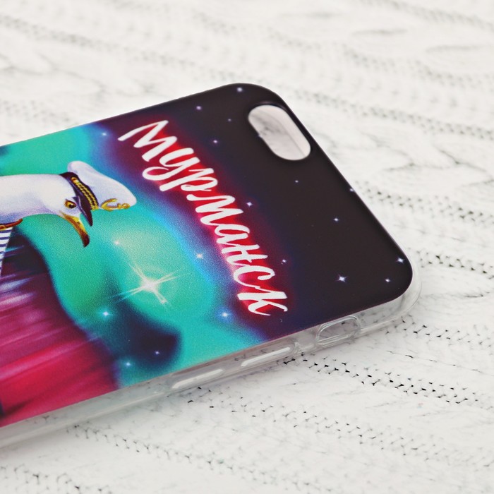 Чехол для iPhone 6 телефона «Мурманск» (чайка), 7 х 14 см