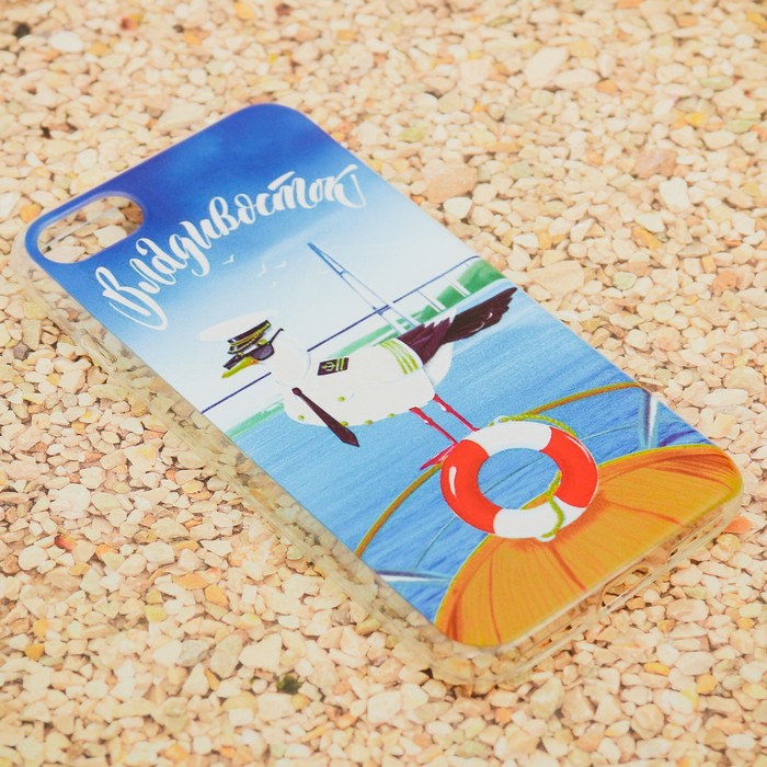 Чехол для iPhone 7 телефона «Владивосток» (чайка), 7 х 14 см