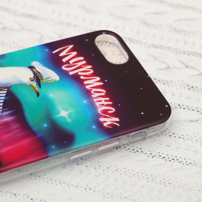 Чехол для iPhone 7 телефона «Мурманск» (чайка), 7 х 14 см