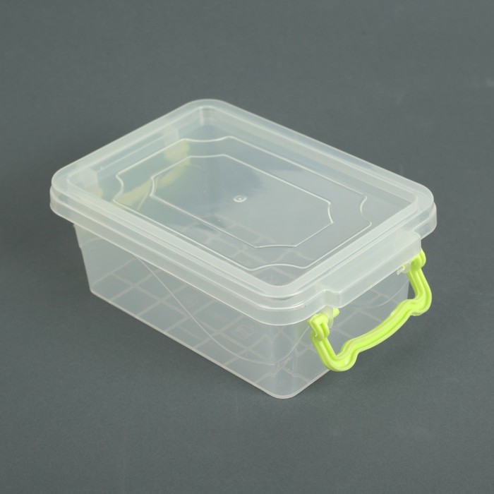 Контейнер для хранения 15,7х10,5х6 см цвет ЗЕЛЕНЫЙ