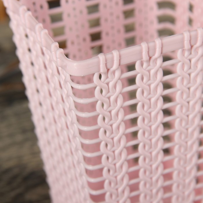 Сушилка для столовых приборов квадратная "Плетение" 9х12 см, цвета МИКС