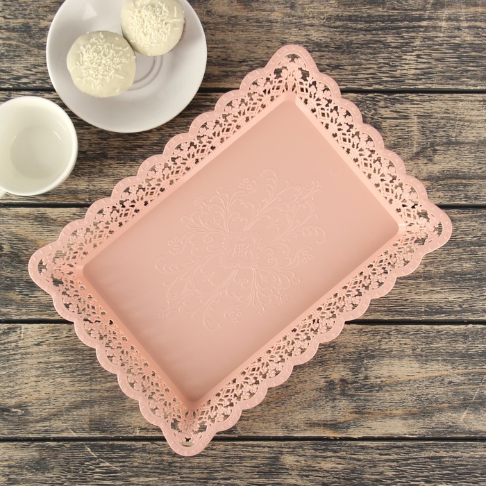 Поднос прямоугольный 32х23 см "Восток" цвета МИКС